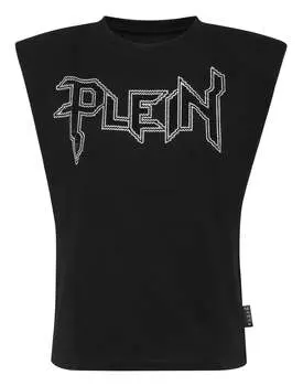 Майка с подкладкой на плечах Iconic Plein PHILIPP PLEIN, черный