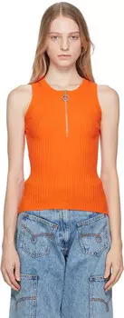 Майка с полумолнией Moschino Jeans, Orange