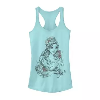 Майка с портретом Belle Sketch для юниоров Disney's Beauty & The Beast Licensed Character