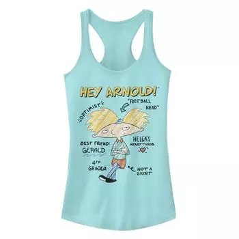 Майка с портретом и рисунком Hey Arnold для юниоров Licensed Character