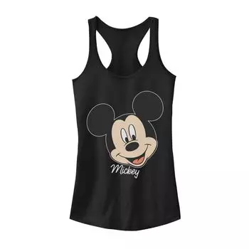 Майка с портретом и улыбкой Микки Мауса Disney для юниоров Licensed Character, черный