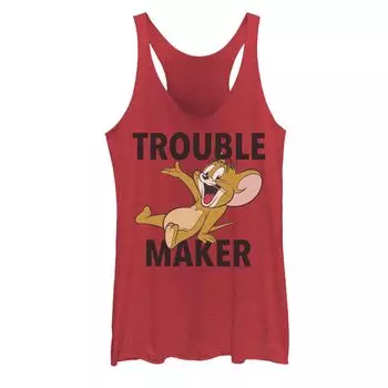 Майка с портретом Tom And Jerry Trouble Maker для юниоров Licensed Character