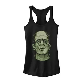 Майка с портретом Universal Monsters Frankenstein для юниоров Licensed Character, черный
