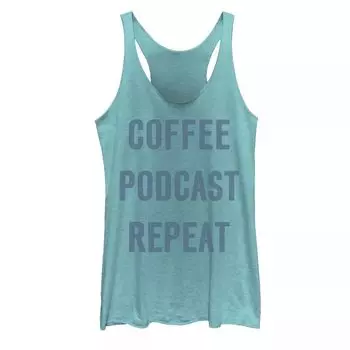 Майка с повторяющимся узором Juniors' Coffee Podcast