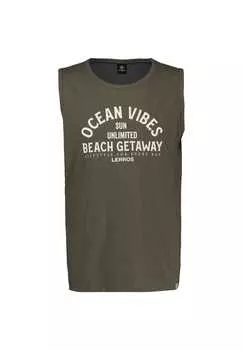 Майка с принтом на груди Lerros, зеленый