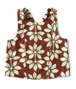 Майка с принтом в стиле бохо Honey & Sparkle для больших девочек 7–16 лет, коричневый