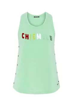 Майка с разноцветным логотипом CHIEMSEE, цвет Neptune Green
