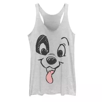 Майка с рисунком «101 далматинец Disney» для юниоров с высунутым языком и изображением щенка Disney