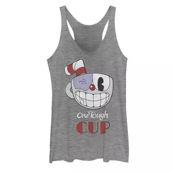 Майка с рисунком Black Eye Wink для юниоров Cuphead "One Tough Cup" Licensed Character