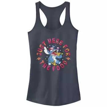 Майка с рисунком «борцовка» Disney's Lilo & Stitch Just Here For The Food Stitch Junior для детей, цвет Indigo