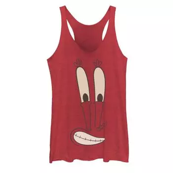 Майка с рисунком «Губка Боб Квадратные Штаны» для юниоров Mr. Krabs Big Face Racerback Nickelodeon