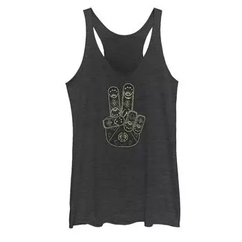 Майка с рисунком Peace Hand в стиле бохо для юниоров Tie-Dye Peace Hand