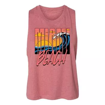 Майка с рисунком Racerback для юниоров Miami Beach Licensed Character, розовый