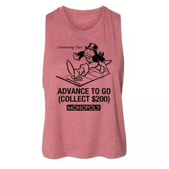 Майка с рисунком Racerback для юниоров Monopoly Advance Licensed Character