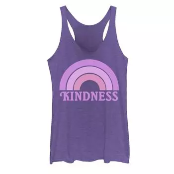 Майка с рисунком Racerback для юниоров Purple Rainbow "Kindness" Licensed Character
