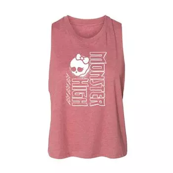 Майка с рисунком Racerback для выпускников Monster High для юниоров Licensed Character, розовый