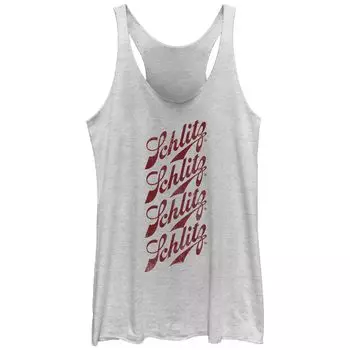 Майка с рисунком Racerback Tri-Blend для юниоров Pabst Schlitz Logo Stack Licensed Character