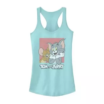Майка с рисунком Tom & Jerry для юниоров Licensed Character, цвет Cancun