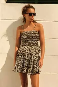 Майка с рюшами Next, черный