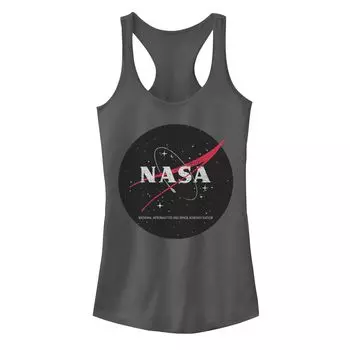 Майка с рваным космическим логотипом NASA Circle для юниоров Licensed Character