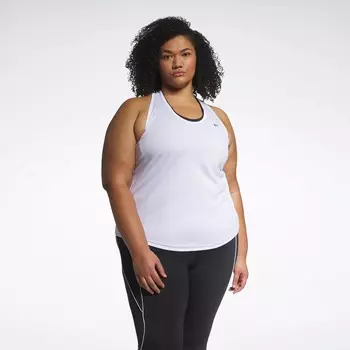 Майка с сеткой на спине для тренировок (большие размеры) Reebok, белый