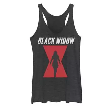 Майка с силуэтом и графическим логотипом Marvel Black Widow для юниоров Licensed Character