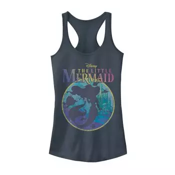Майка с силуэтом юниоров Disney's The Little Mermaid Rainbow Title Licensed Character
