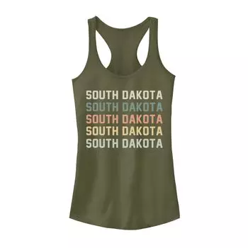 Майка с текстом пастельных тонов "South Dakota" для юниоров