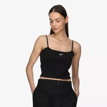 Майка с укороченным топом в рубчик nsw essntl Nike, черный