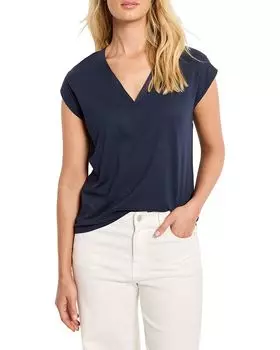 Майка с V-образным вырезом NZT BY NIC+ZOE, синий