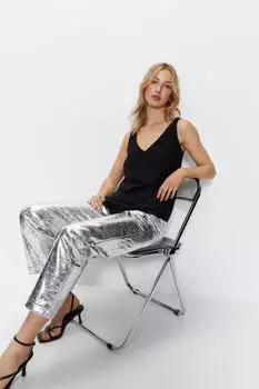 Майка с V-образным вырезом Warehouse, черный