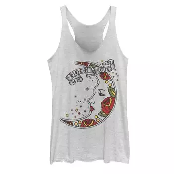 Майка с винтажным рисунком и татуировкой луны для юниоров