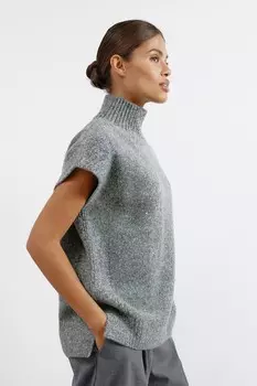 Майка с воронкообразным вырезом Albaray, серый