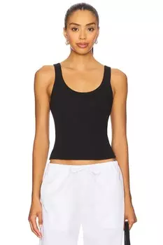 Майка с вырезом "лодочкой" Laura Leset, black