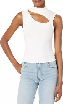 Майка с вырезом под горло Hudson Jeans, цвет Ecru