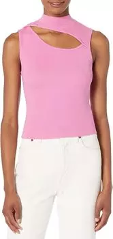 Майка с вырезом под горло Hudson Jeans, цвет Fuchsia/Pink