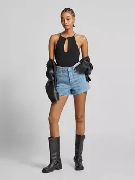 Майка с вырезом WEEKDAY, черный