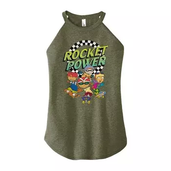 Майка с высоким воротником для юниоров Rocket Power Skating Licensed Character, зеленый