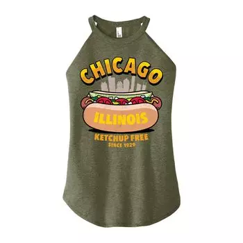 Майка с высоким воротником и графическим рисунком для юниоров Chicago Hot Dog Licensed Character, зеленый