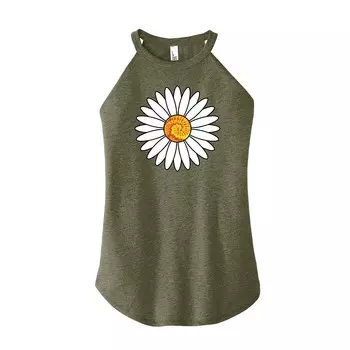 Майка с высоким воротником и высоким воротником Junior's Tie-Dye Daisy Licensed Character, зеленый
