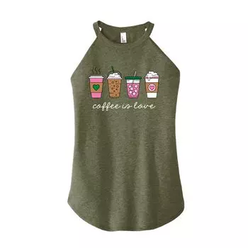Майка с высоким воротником Juniors' Coffee Is Love Licensed Character