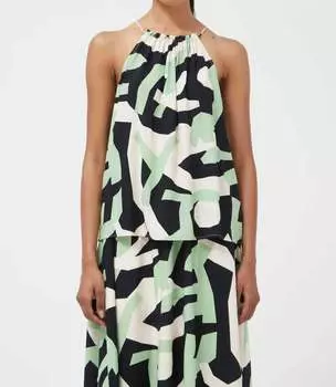 Майка с высоким воротом цвета мятно-зеленый Compania Fantastica