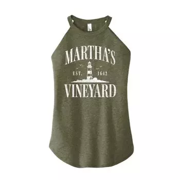 Майка с высоким воротом Martha's Vineyard для юниоров Unbranded, цвет heather military green
