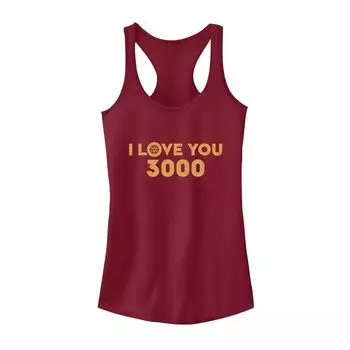 Майка с желтой надписью Juniors' Marvel I Love You 3000 Licensed Character