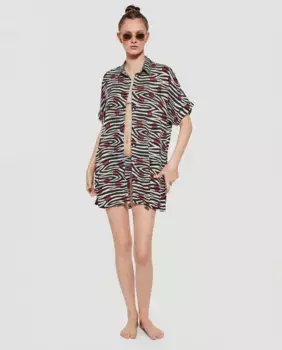 Майка с животным принтом Gisela, мультиколор