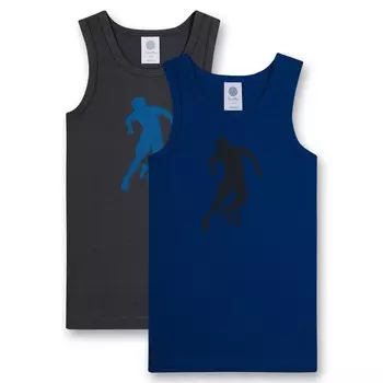 Майка SANETTA, цвет Blue/Dark blue/Dark grey