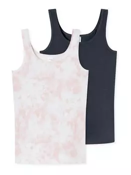 Майка SCHIESSER 95/5, цвет Graphite/Rose