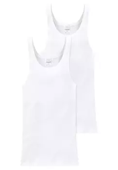Майка Schiesser Cotton Essentials Doppelripp, белый