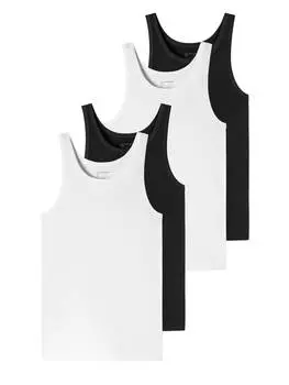 Майка Schiesser, цвет schwarz/weiss