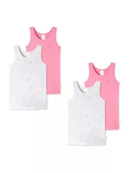 Майка Schiesser, фуксия/пестрый розовый/белый